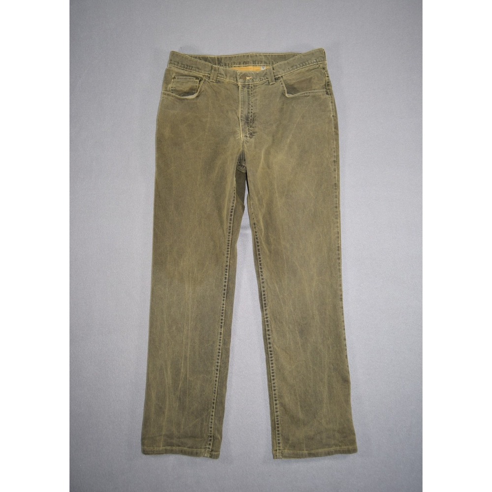 Bills Khakis Jeans Mens 35 (fits 34x30) Straight Leg Gold Wash Denim Made in USA